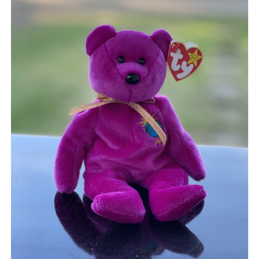 Ty Beanie Baby Millennium Bear Collectible‎ Plush Retired Vintage 1999 2000